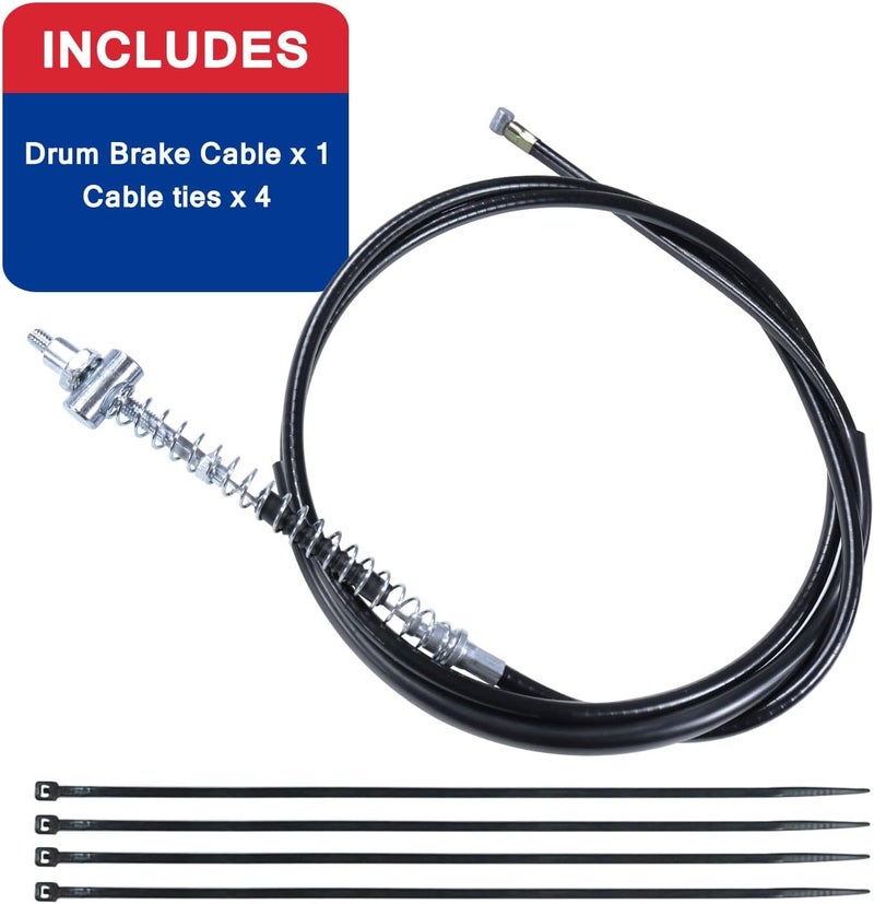 HOOUP 68'' Mini Bike Drum Brake Cable for Baja Warrior Mb165 Mb200 Yerf-Dog Coleman CT200U BT200X CT200u-ex Massimo MB200 Hensim Motorsports Predator 212cc Engine Mini Bike - Image 5
